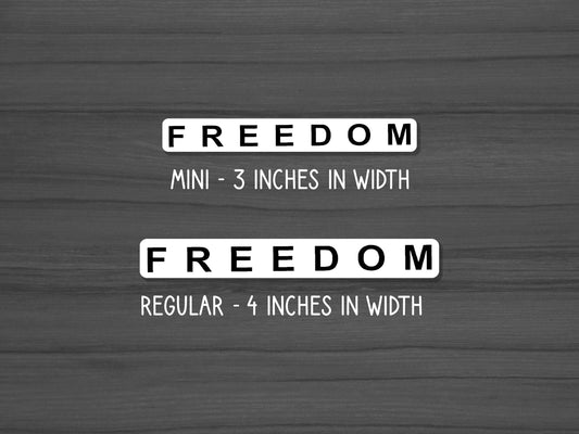 Freedom Sticker, Charlie Kirk, America Patriot Stickers, USA, True Patriot