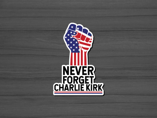 Charlie Kirk Freedom Sticker, I Am Charlie, America Patriot Stickers, USA, True Patriot