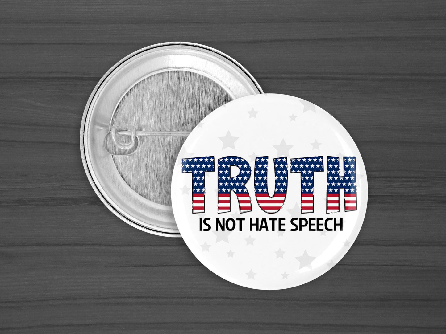 Freedom Charlie Kirk Pinback Button – Political Pin, Conservative Lapel Badge, 1.25" or 2.25"