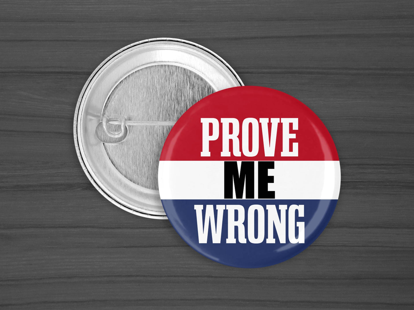 Freedom Charlie Kirk Pinback Button – Political Pin, Conservative Lapel Badge, 1.25" or 2.25"