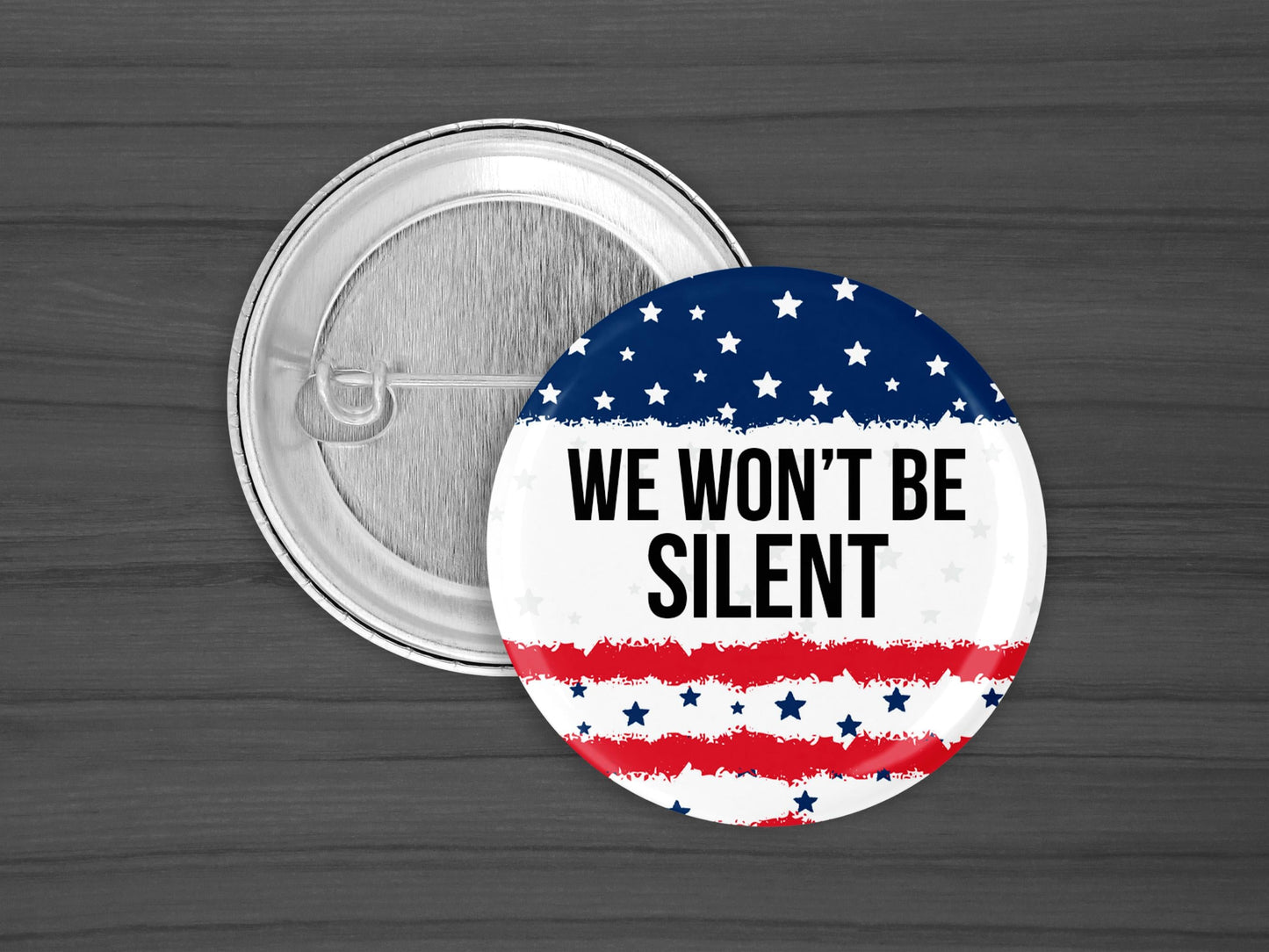 Freedom Charlie Kirk Pinback Button – Political Pin, Conservative Lapel Badge, 1.25" or 2.25"