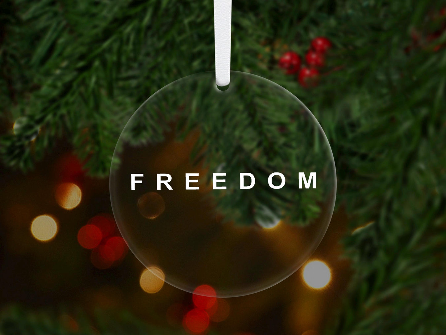 Freedom Ornament, Charlie Kirk, America Patriot, USA, True Patriot