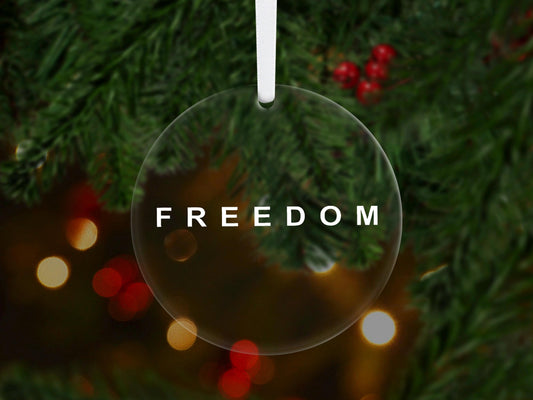 Freedom Ornament, Charlie Kirk, America Patriot, USA, True Patriot