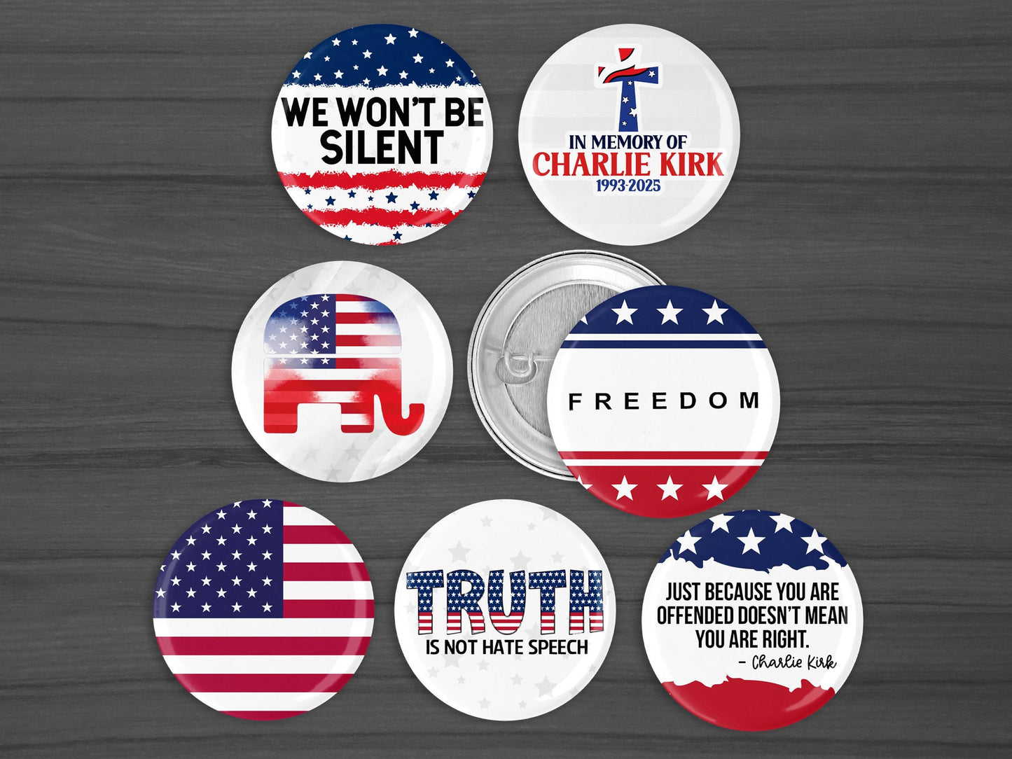 Freedom Sticker, Charlie Kirk, America Patriot Stickers, USA, True Patriot, Free Shipping