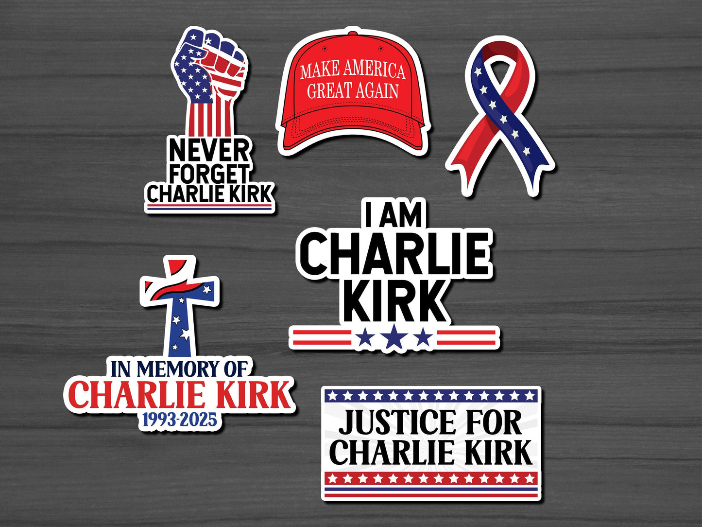Charlie Kirk Freedom Sticker, I Am Charlie, America Patriot Stickers, USA, True Patriot