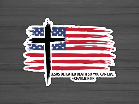 Freedom Sticker, Charlie Kirk, America Patriot Stickers, USA, True Patriot, Free Shipping