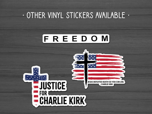 Turning Point Sticker, Charlie Kirk, America Patriot Stickers, USA, True Patriot